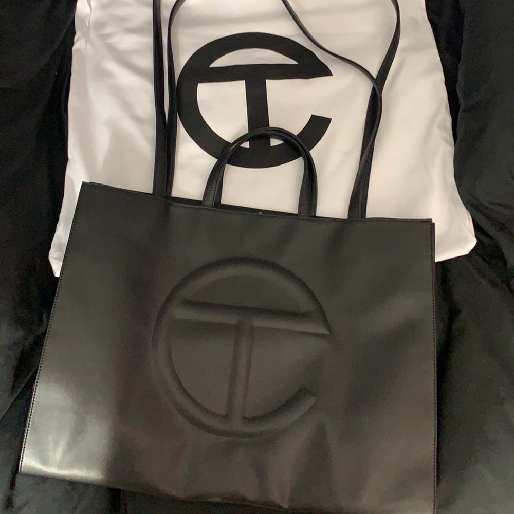 Telfar large black bag
